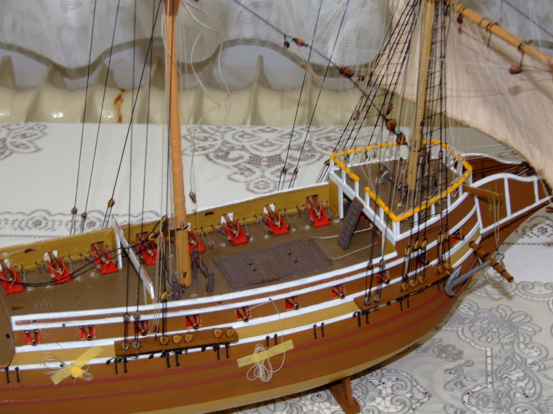 Voiles Pour Maquette Revell English Man O'War 1:96 - Lot CNC 4 Pièces - Neuf Coton